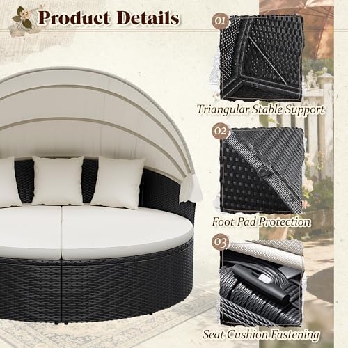Patio Furniture Outdoor Round  - Outdoor Daybed Sofa review and price