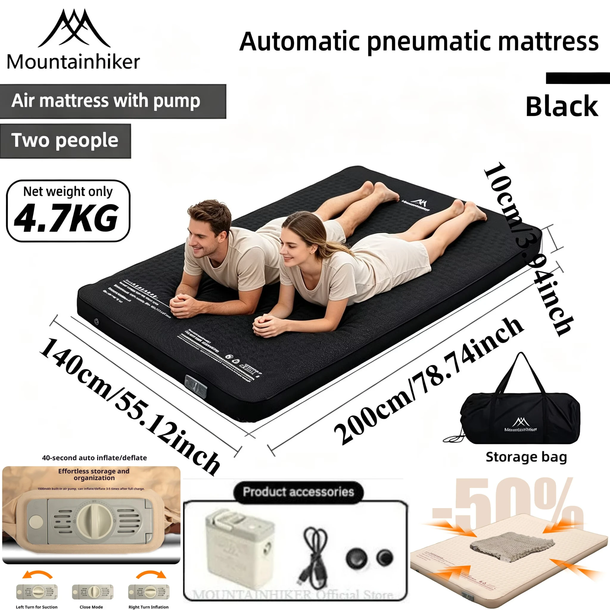 MOUNTAINHIKER Inflatable Mattr - Outdoor Daybed Sofa review and price