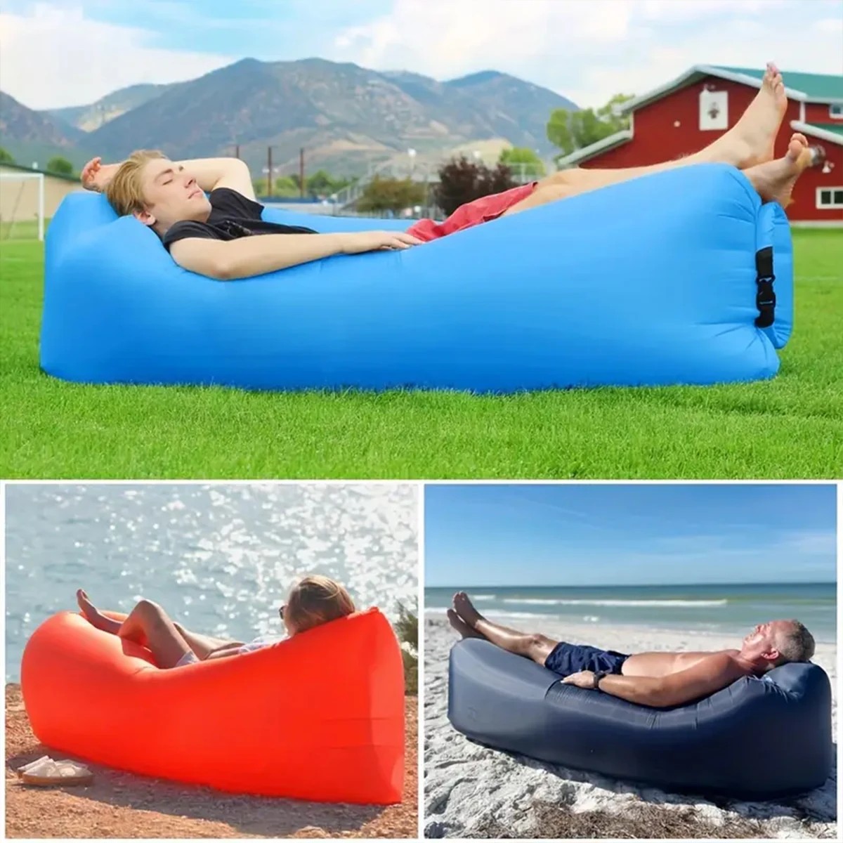 1Pcs Portable Inflatable Recli - Outdoor Daybed Sofa review and price
