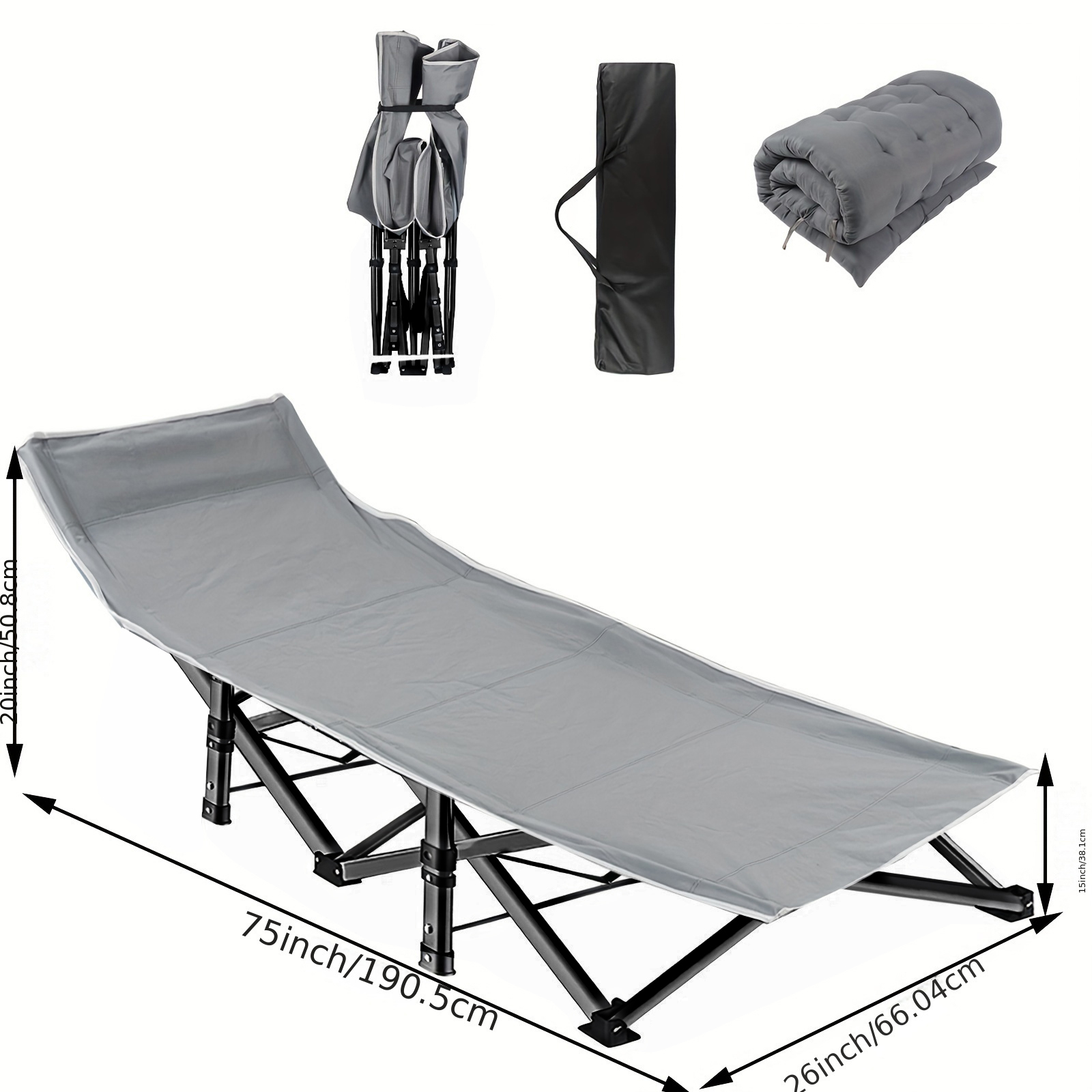 Heavy Duty Folding Camping Cot - Outdoor Daybed Sofa review and price