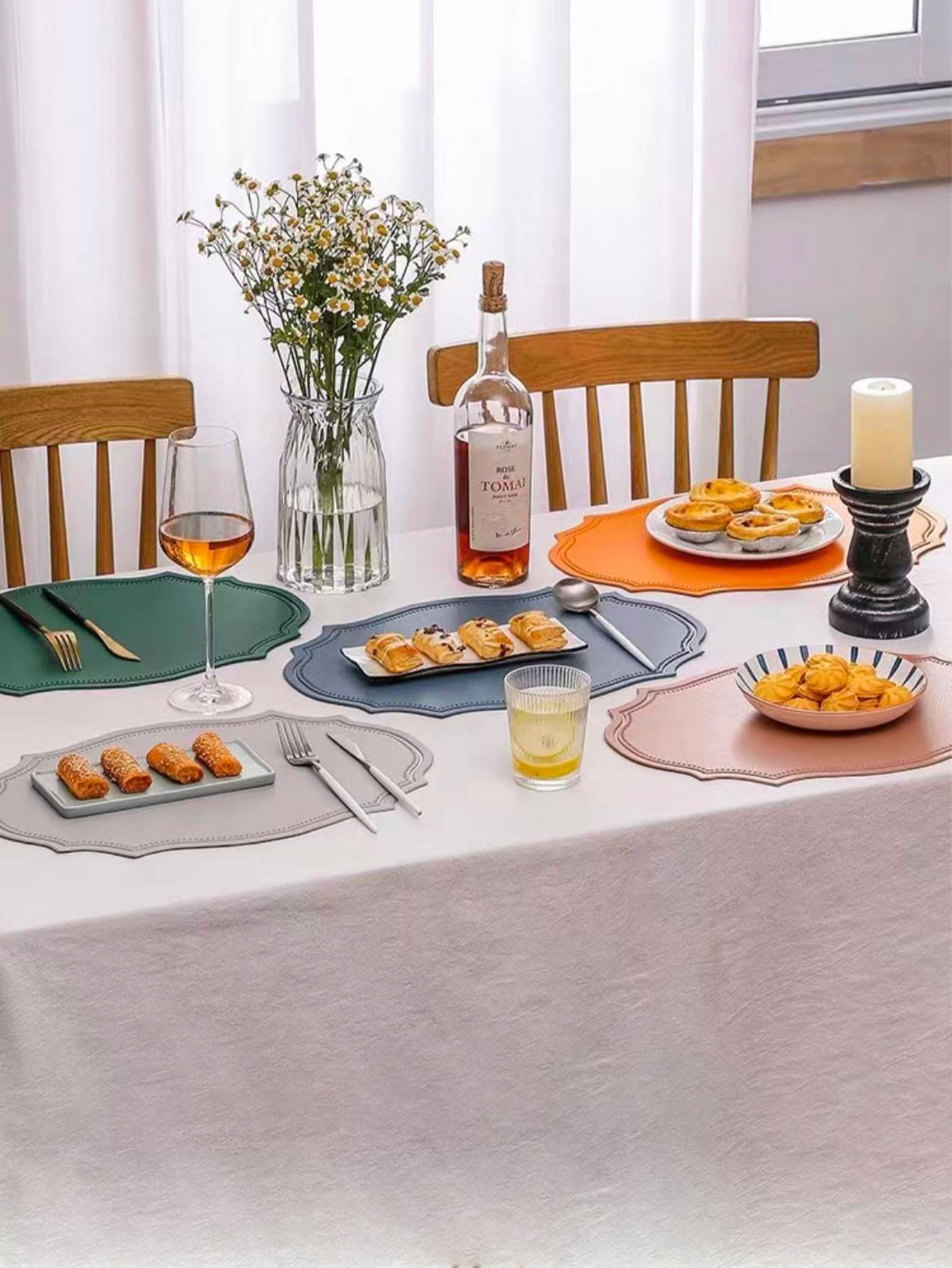 Leather Placemat Ins Style Din - Outdoor Furniture Dining review and price