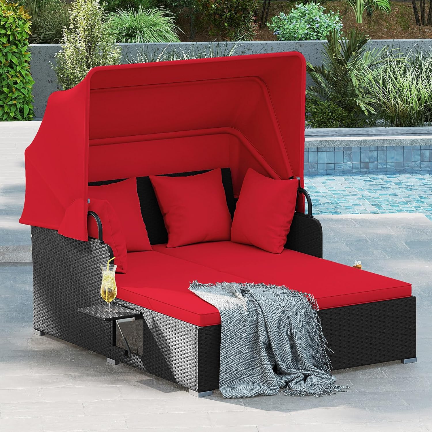 2 Person Rattan Outdoor Daybed - Outdoor Daybed Sofa review and price